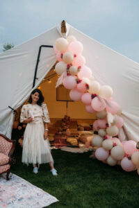 Glamping Launch Party Canned Sangria -024 andrea