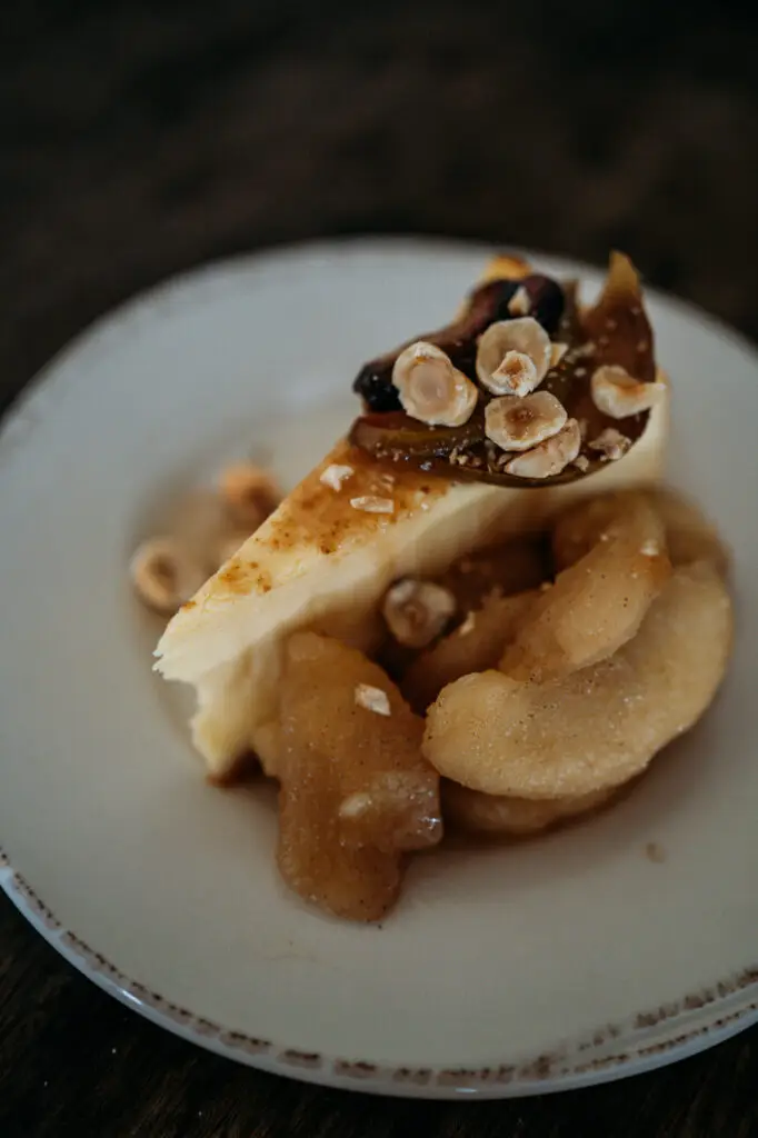 Pear & Fig Ricotta Cheesecake Folino Estate Winery