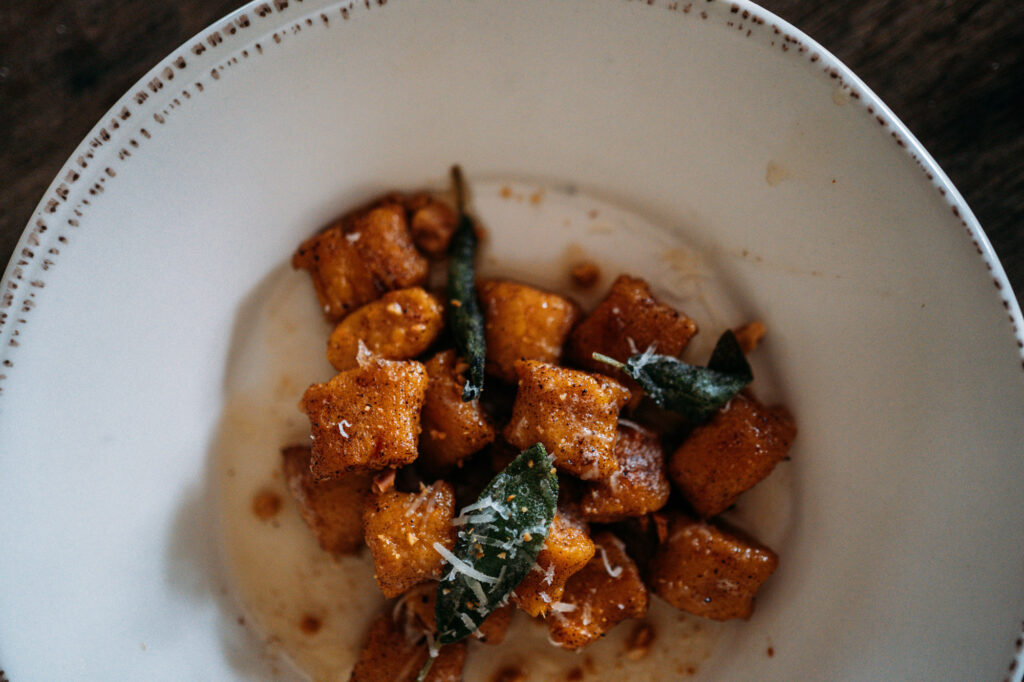 Sweet Potato Gnocchi Folino Estate Winery